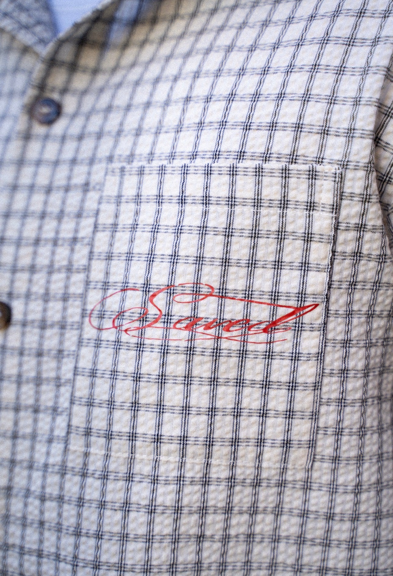"SAVED BY GRACE" BUTTON UP CREAM