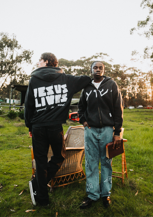 PRE-ORDER  "Jesus Lives" zip up.