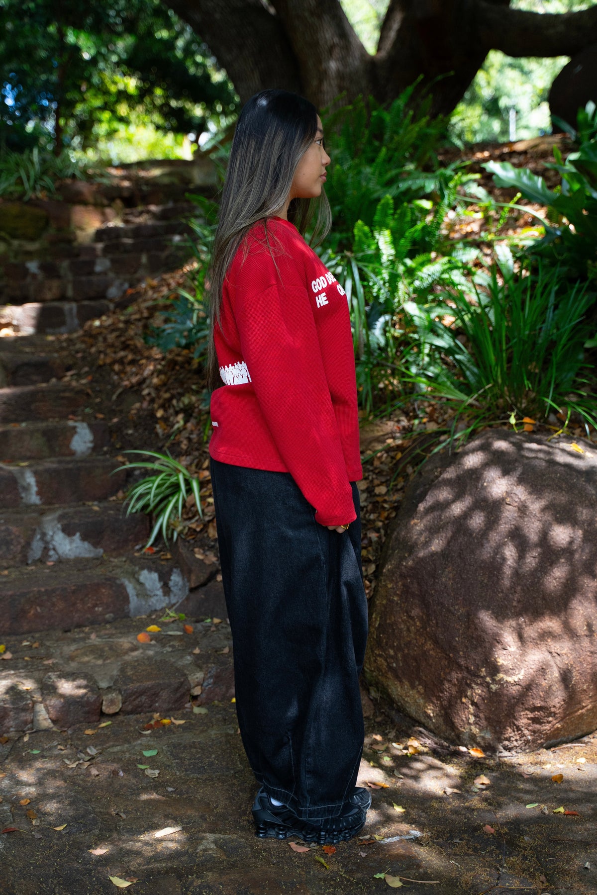 “THE CALL” RED Waffle Knit RESTOCK