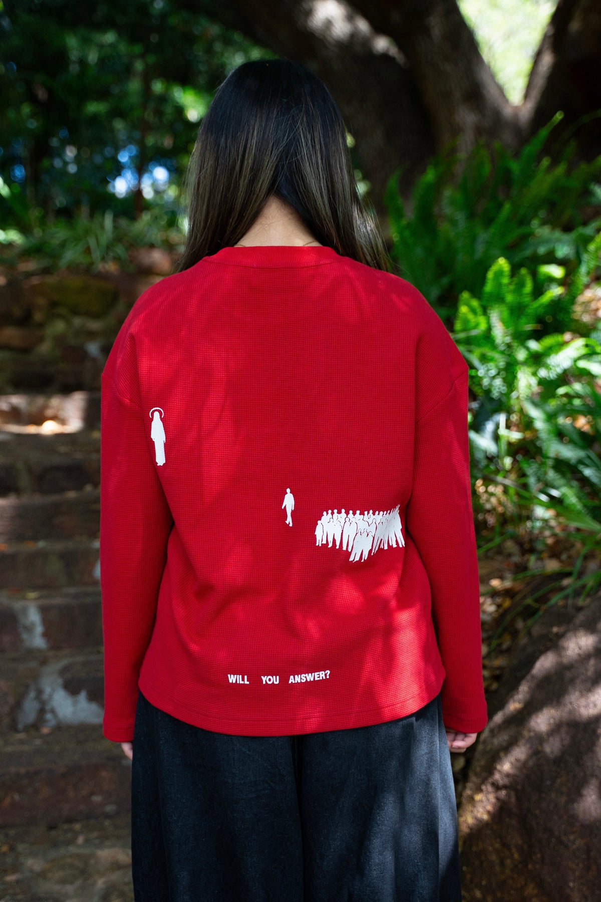“THE CALL” RED Waffle Knit RESTOCK