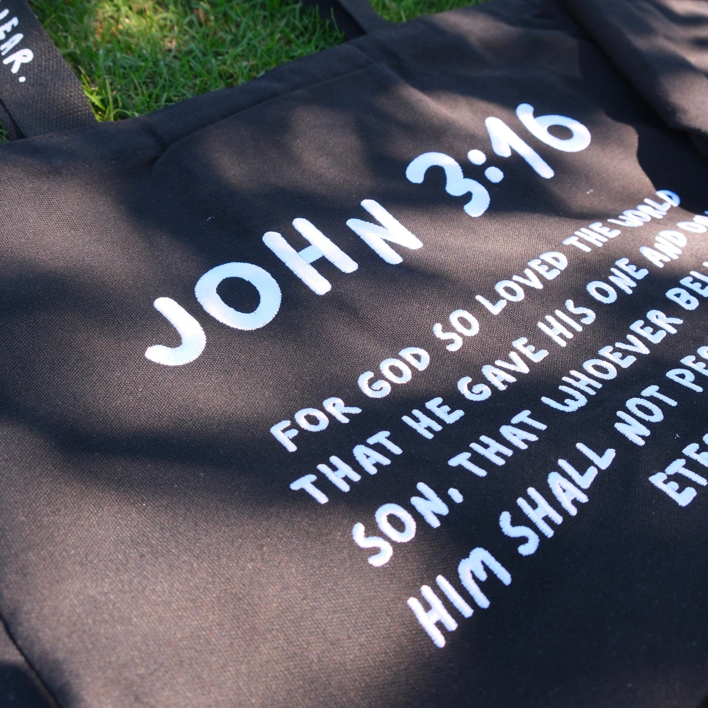 For God loved Tote bag