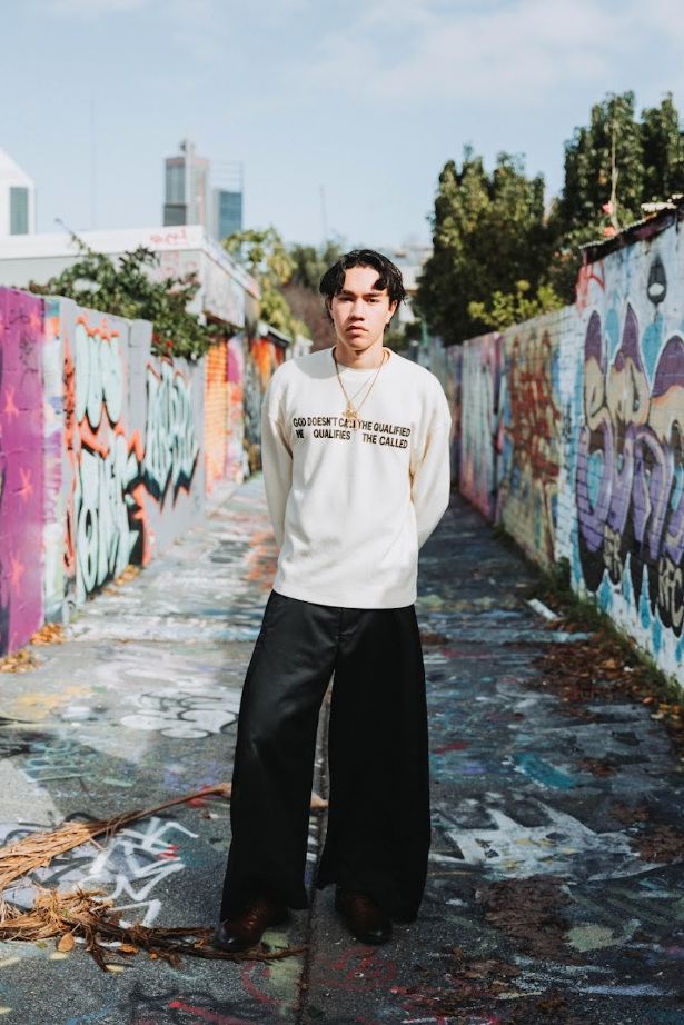 "THE CALL" waffle knit OFF WHITE